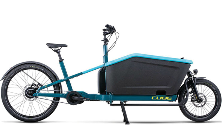 Ein Cube Cargo-E-Bike