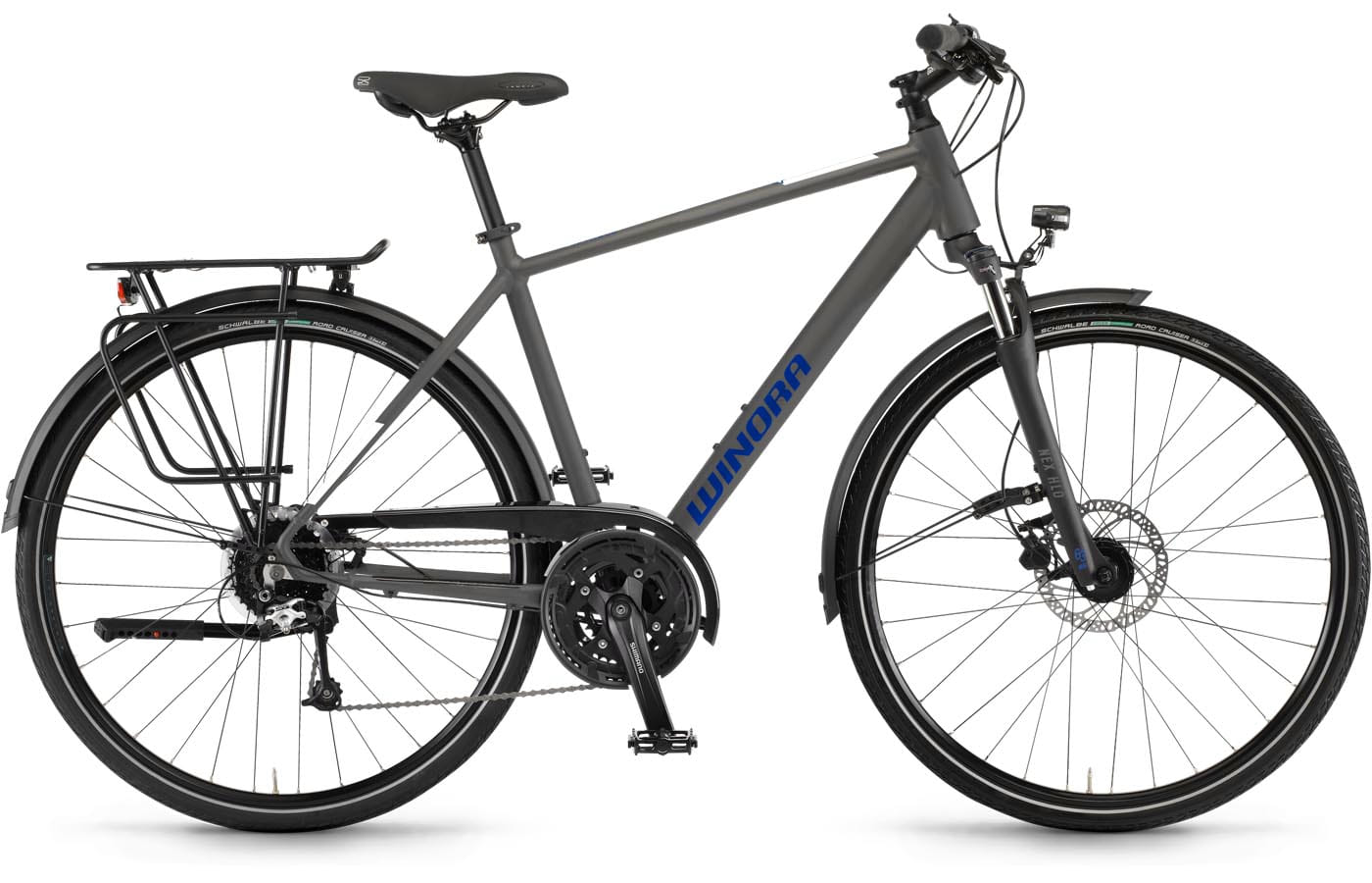 Winora Domingo 27 Microchip Grey matt - 28 Zoll - Diamant (2023)