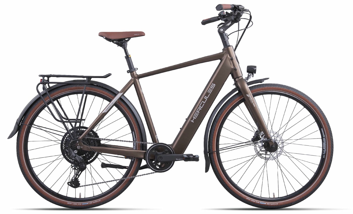 Hercules Urbanico I-10 Nutria Gold-Matt - 410 Wh - 28 Zoll - Diamant (2025)