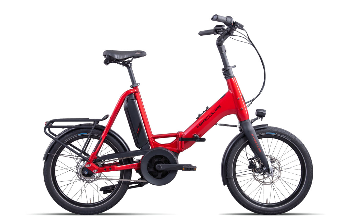 Hercules Rob Fold F7 red metallic-glossy - 400 Wh - 20 Zoll - Faltrahmen (2024)
