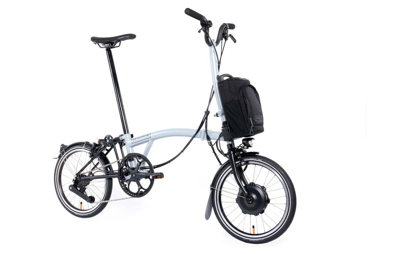 Brompton P-Line Electric Explore Lunar Ice - 300 Wh - 16 Zoll - Faltrahmen (2024)