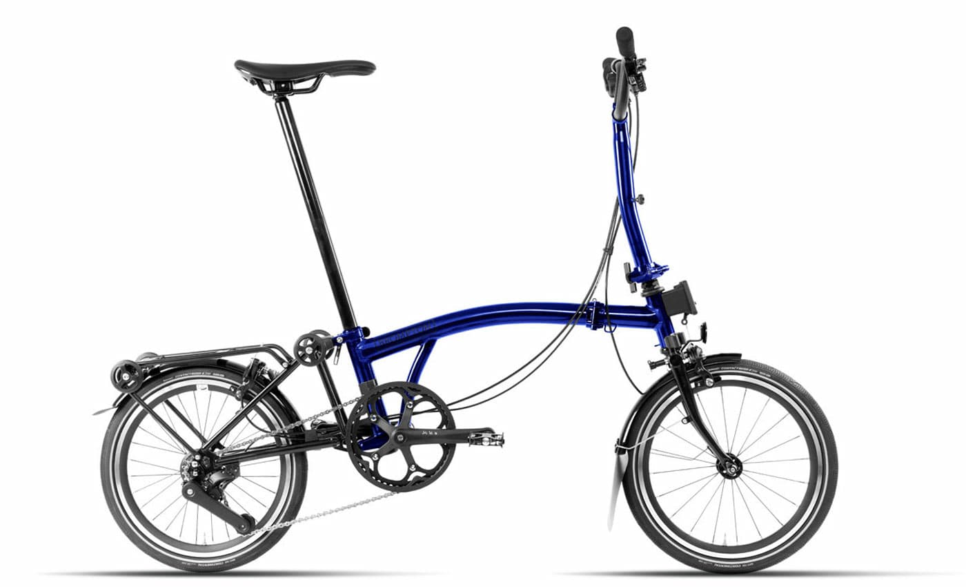 Brompton P-Line Explore Bolt Blue Lacquer - 16 Zoll - Faltrahmen (2024)