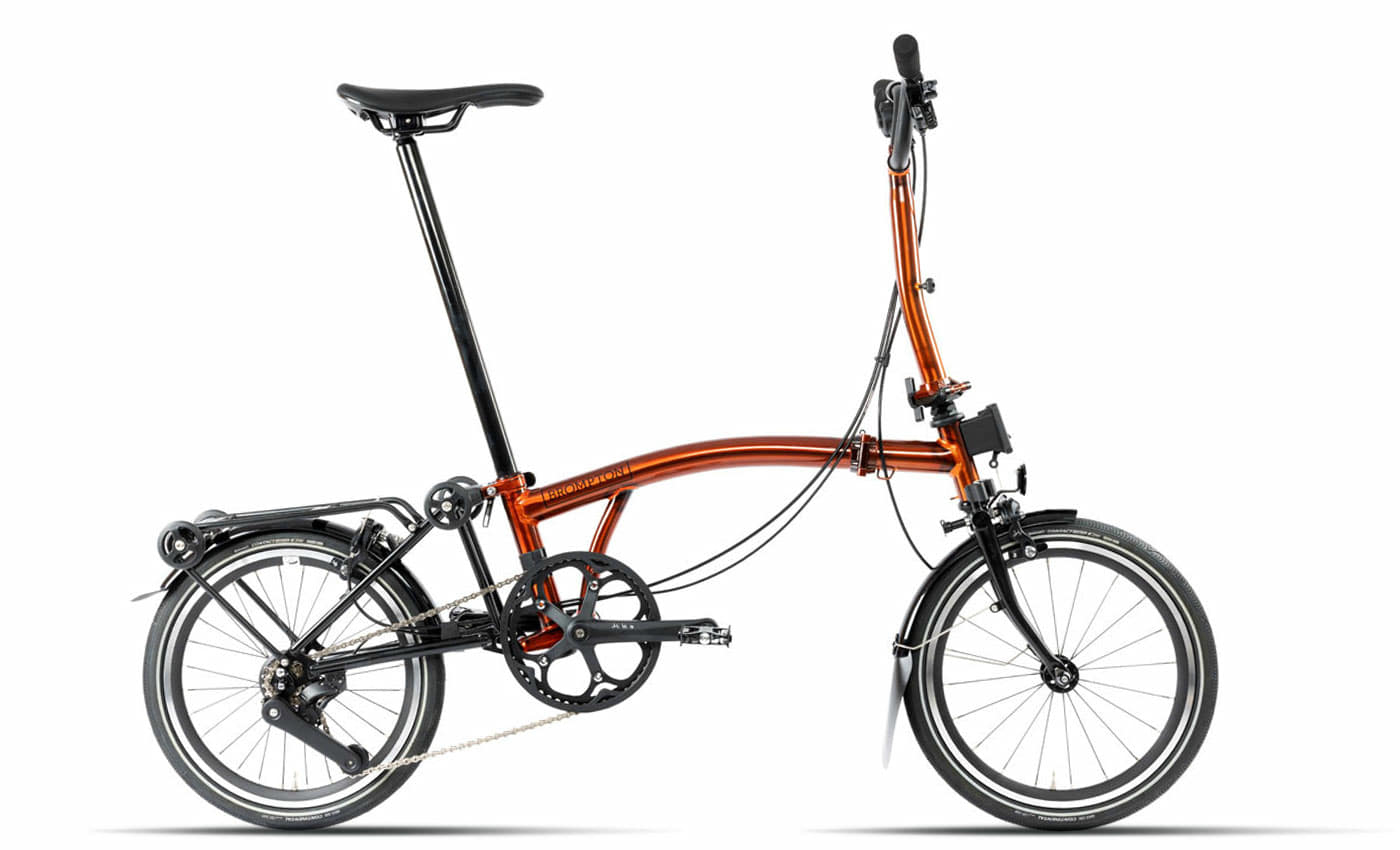 Brompton P-Line Explore Flame Lacquer - 16 Zoll - Faltrahmen (2024)