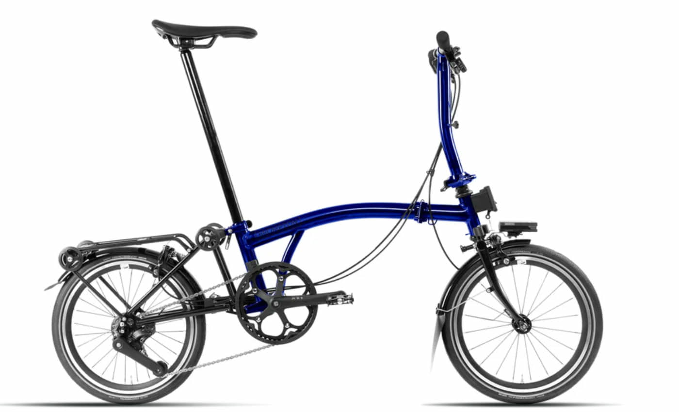 Brompton P-Line Urban Bolt Blue Lacquer - 16 Zoll - Faltrahmen (2024)