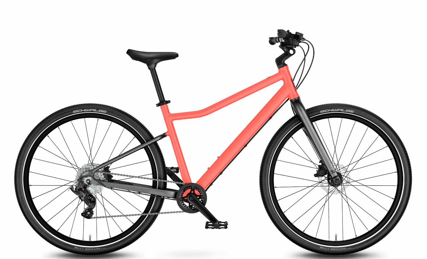Woom Explore 6 Neon Coral - 26 Zoll - Diamant (2025)