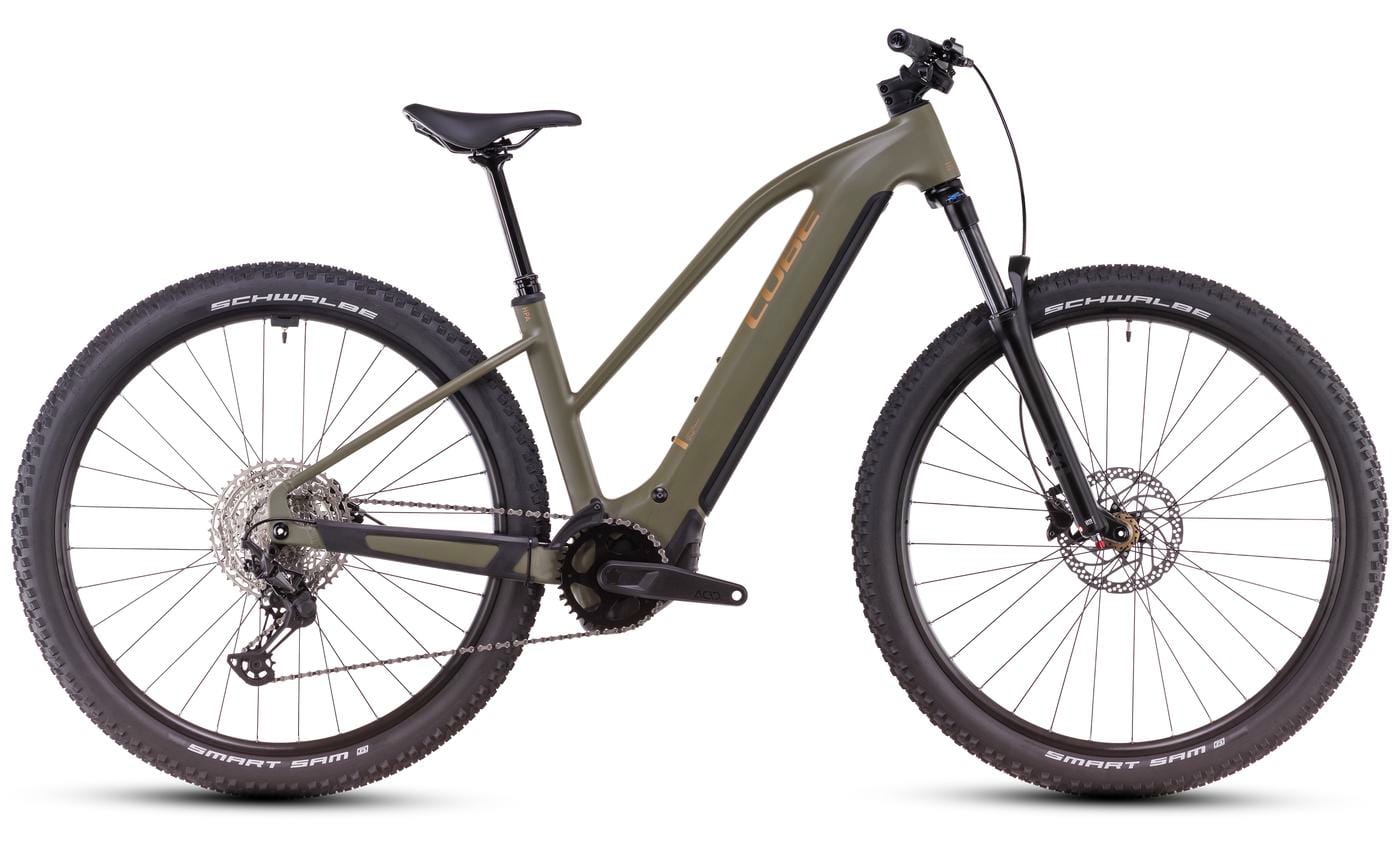 Cube Reaction Hybrid Pro 800 dustyolive´n´gold - 800 Wh - 29 Zoll - Trapez (2025)
