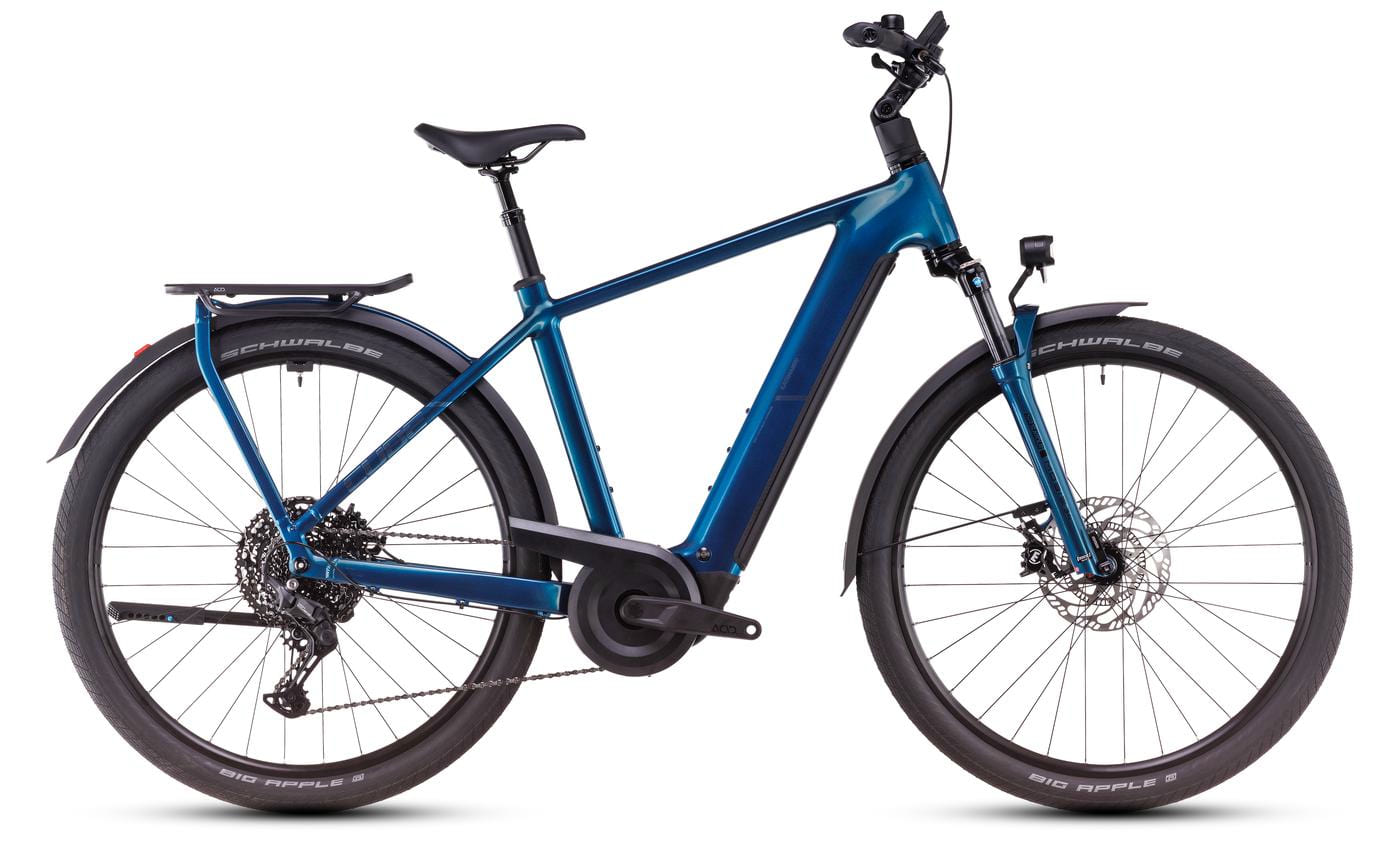 Cube Kathmandu Hybrid EX electricblue´n´chrome - 800 Wh - 28 Zoll - Diamant (2025)