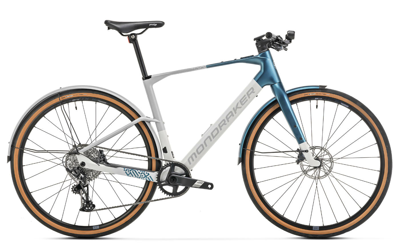 Mondraker Dusty X Grau/Grün - 350 Wh - 28 Zoll - Diamant (2025)