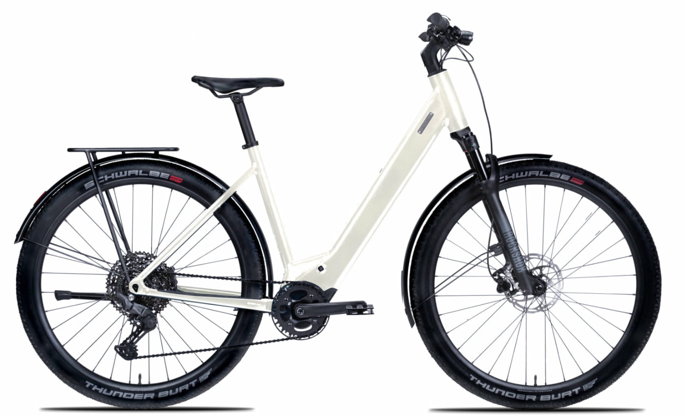 Coboc Skye Step Ivory Gloss - 400 Wh - 28 Zoll - Wave (2025)