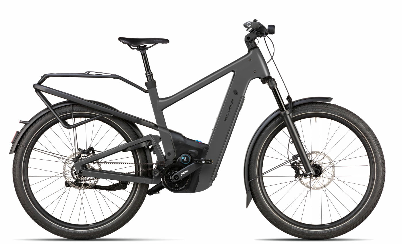 Riese & Müller Delite5 GT Pinion Stone Grey - 800 Wh - 27.5 Zoll - Fully (2025)