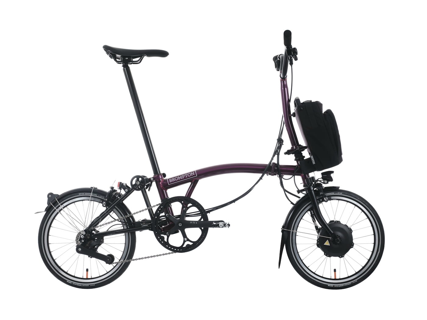 Brompton P-Line Electric Urban Amethyst Lacquer - 300 Wh - 16 Zoll - Faltrahmen (2025)