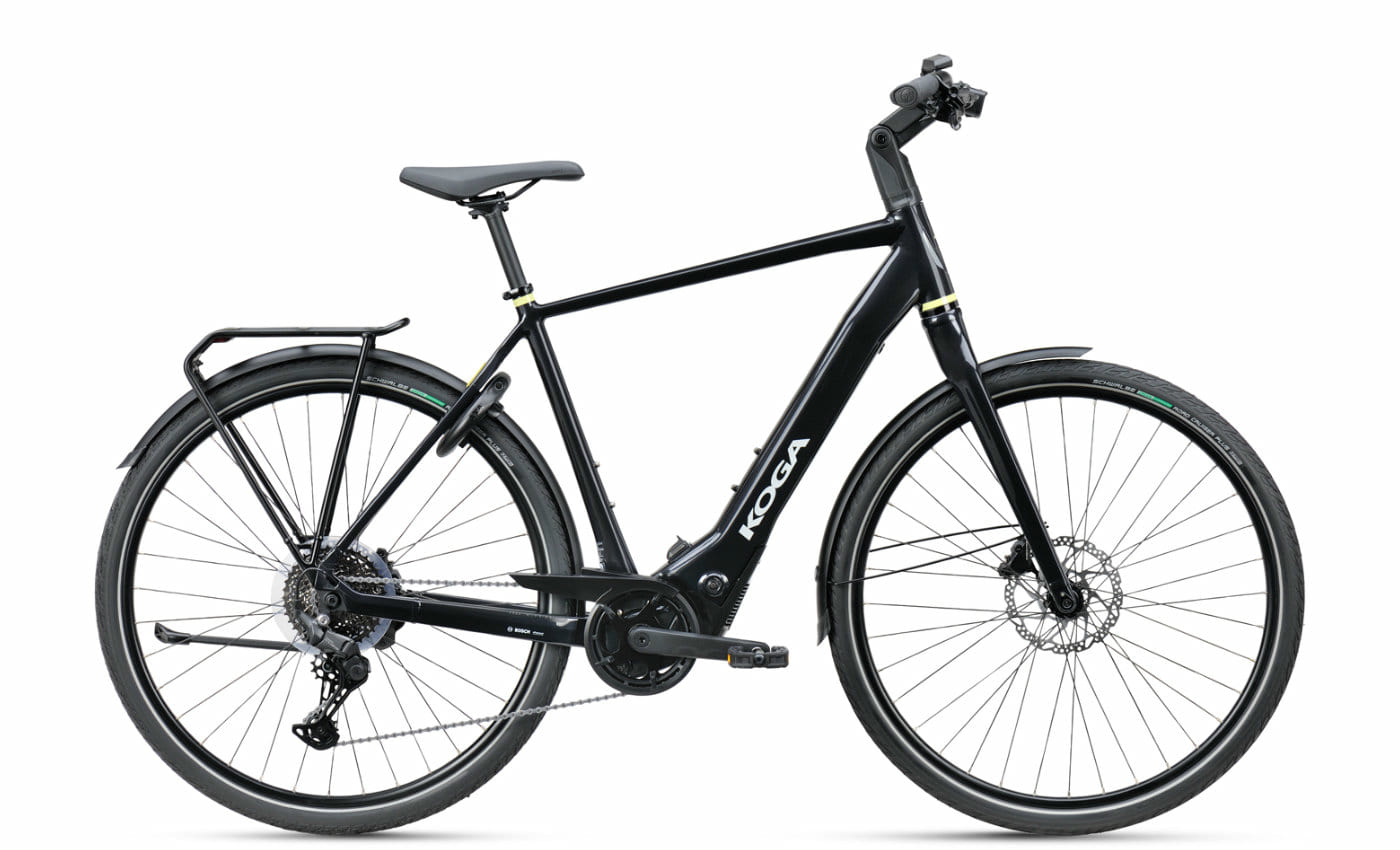Koga E-F3 5.0 Vulcan Black Gloss - 400 Wh - 28 Zoll - Diamant (2026)