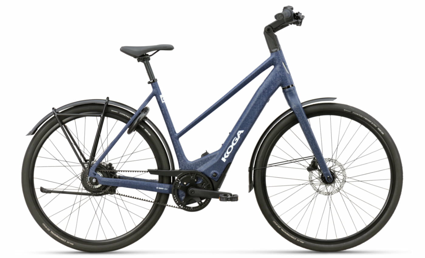 KOGA E-Supermetro jeans wrinke paint - 400 Wh - 28 Zoll - Trapez (2026)