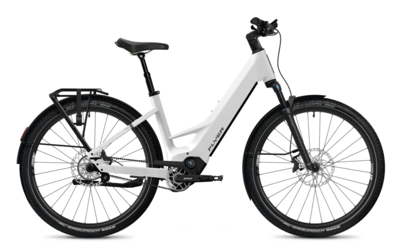 Flyer Goroc TR 7.33 Pearl White Satin - 800 Wh - 29 Zoll - Wave (2025)
