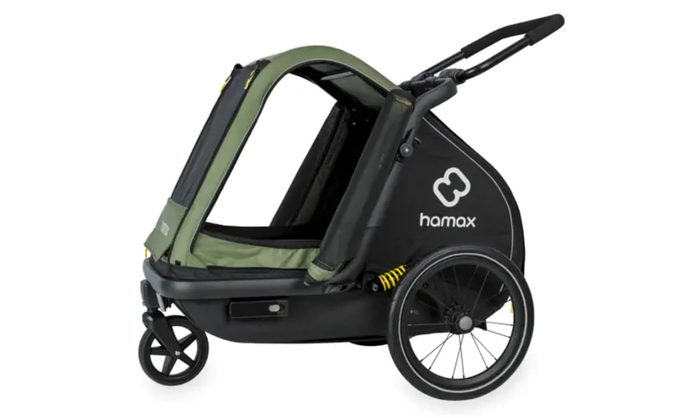 Hamax Pluto M Hundeanhnger  Sicherer Fahrradanhnger fr Hunde