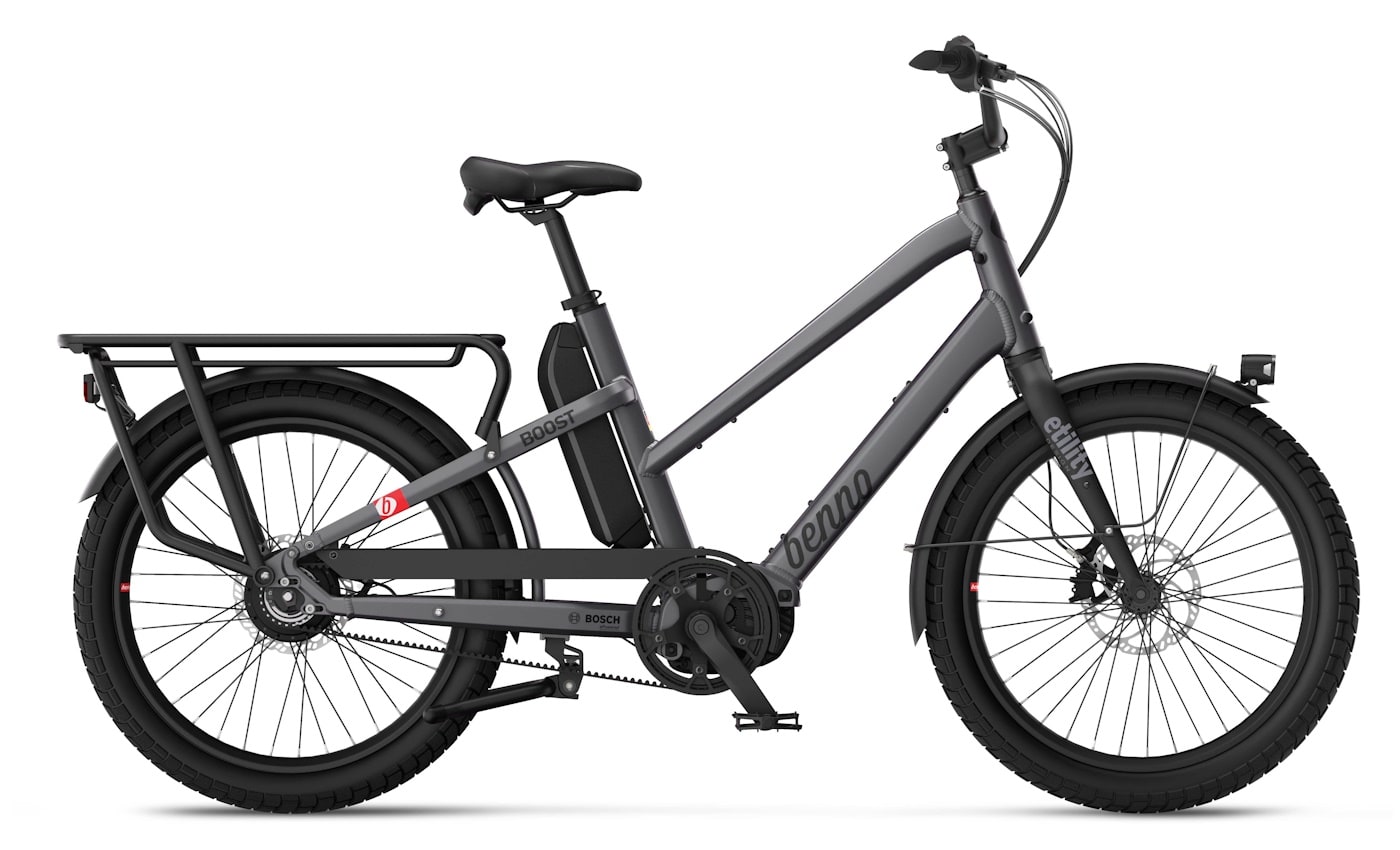 Benno Bikes Boost Anthracite Gray - 545 Wh - 24 Zoll - Trapez (2025)