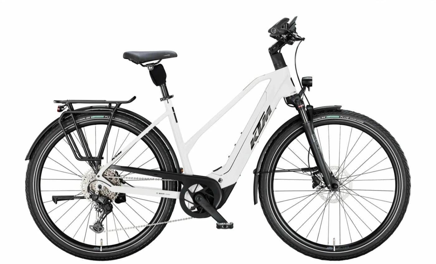 KTM Cento 10 Plus White - 800 Wh - 28 Zoll - Trapez (2025)