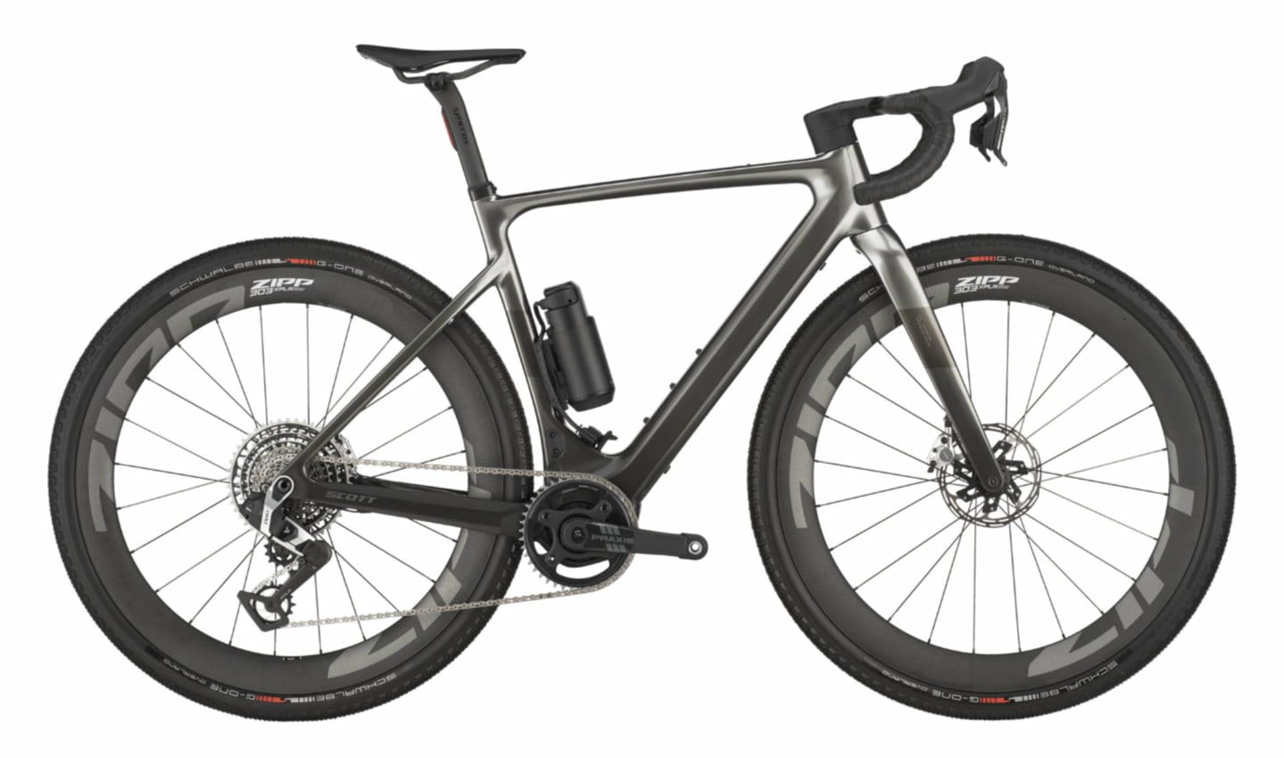 SCOTT Solace Gravel Ultimate chrome silver 28" 520 Wh Diamant