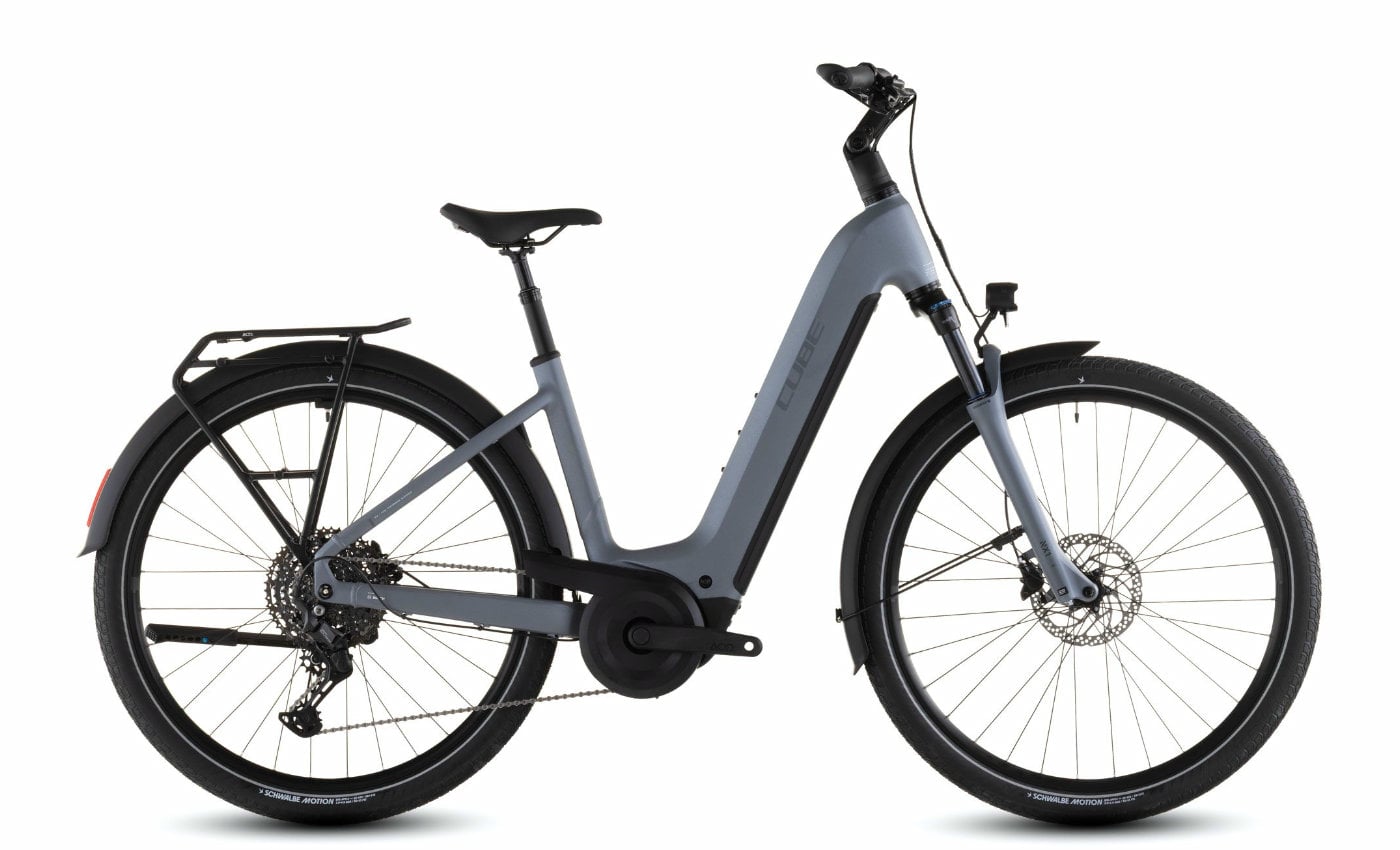 Cube Touring Hybrid Pro 800 pearlgrey´n´grey 28" 800 Wh Wave