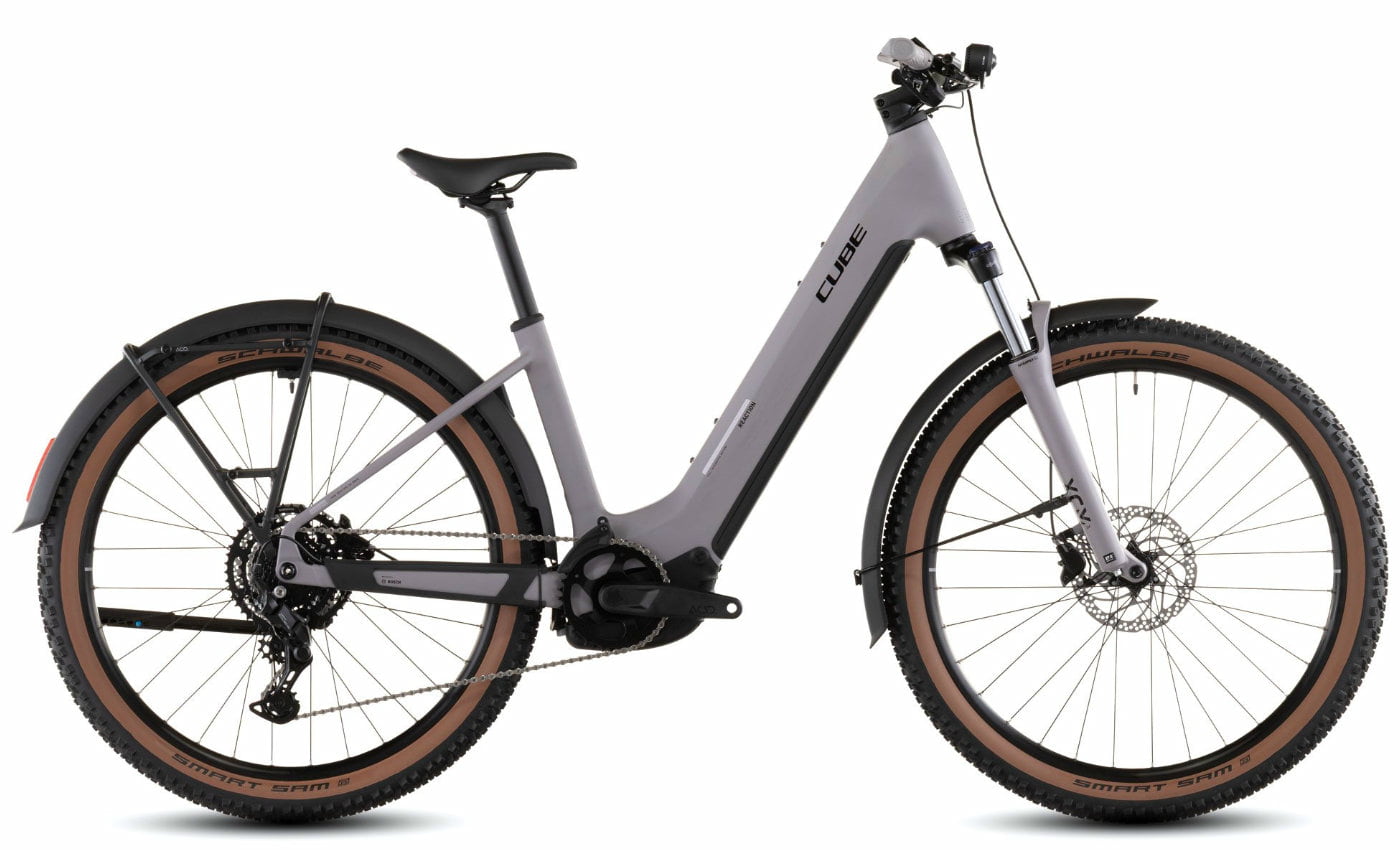 Cube Reaction Hybrid Performance 600 FE plumgrey´n´black - 600 Wh - 27.5 Zoll - Wave (2026)
