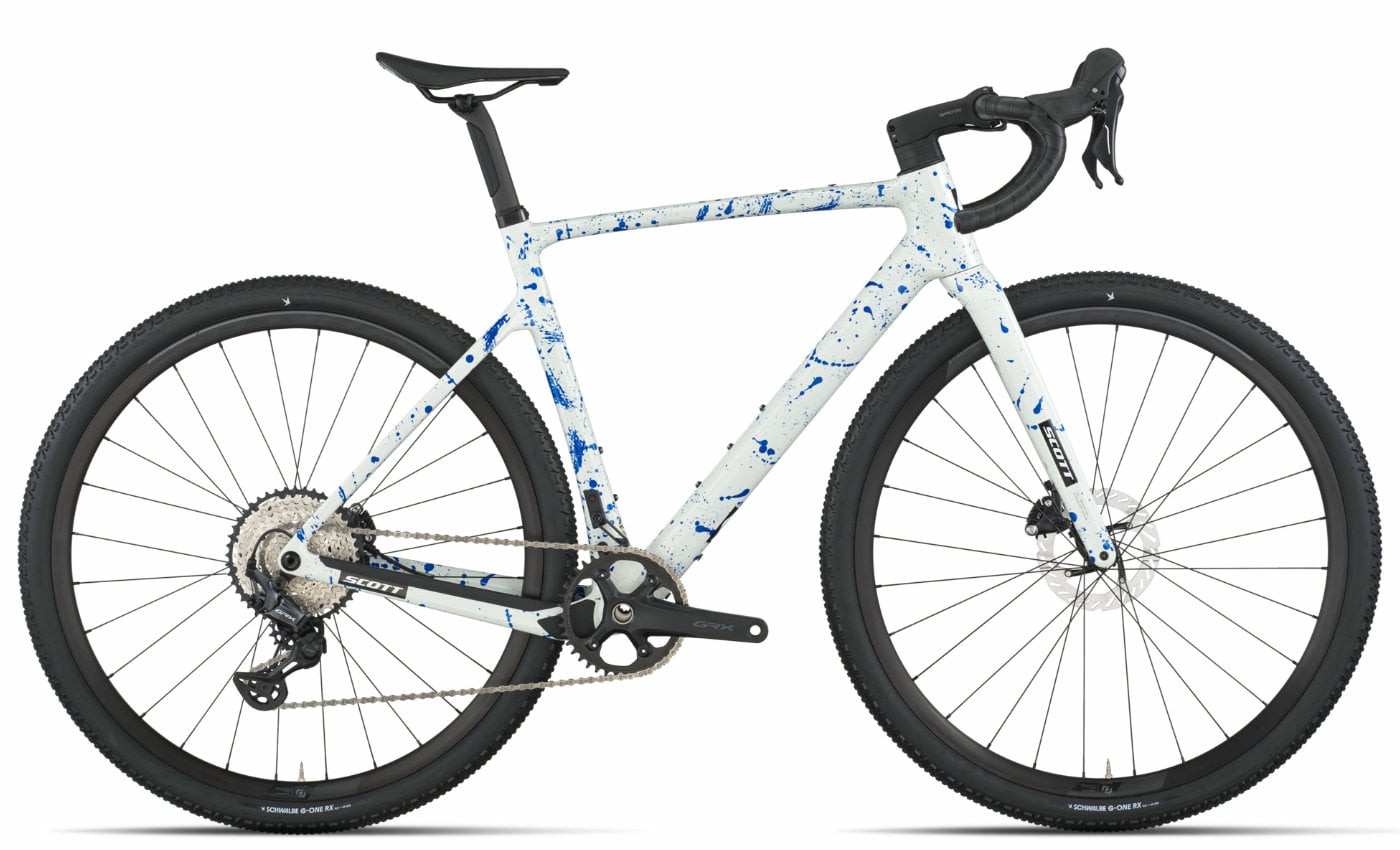 Scott Addict Gravel 30 white splatter blue - 28 Zoll - Diamant (2026)