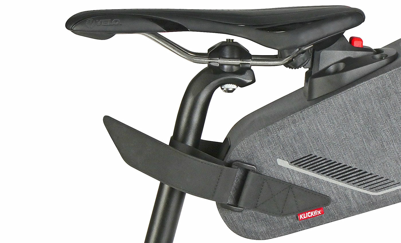 KlickFix Bikepack X Compact Waterproof Satteltasche - grau
