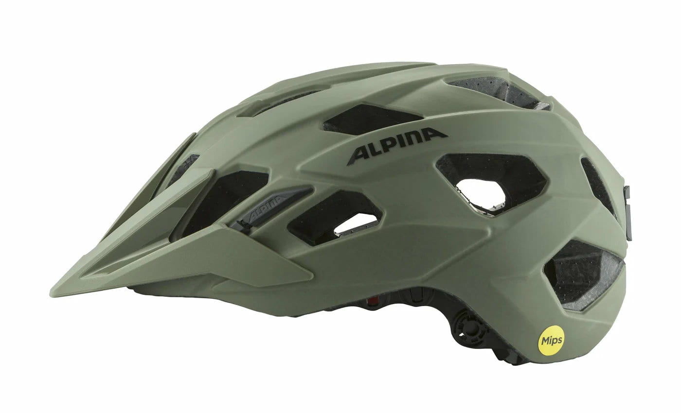 Alpina Plose MIPS  MTB & Enduro Helm olive matt mit extra Schutz