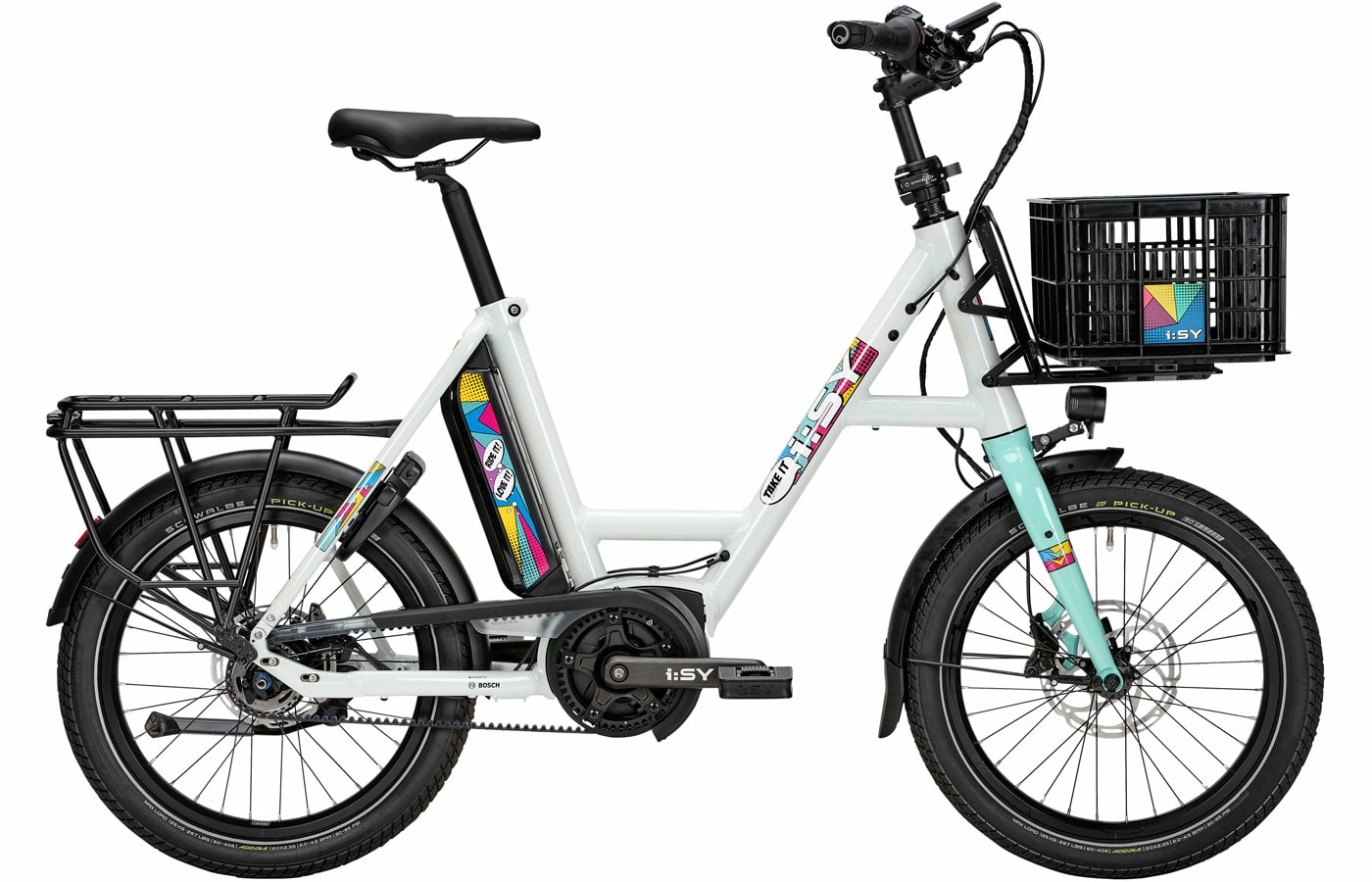 i:SY Pop Art E5 ZR F Pop Art White - 545 Wh - 20 Zoll - Wave (2025)
