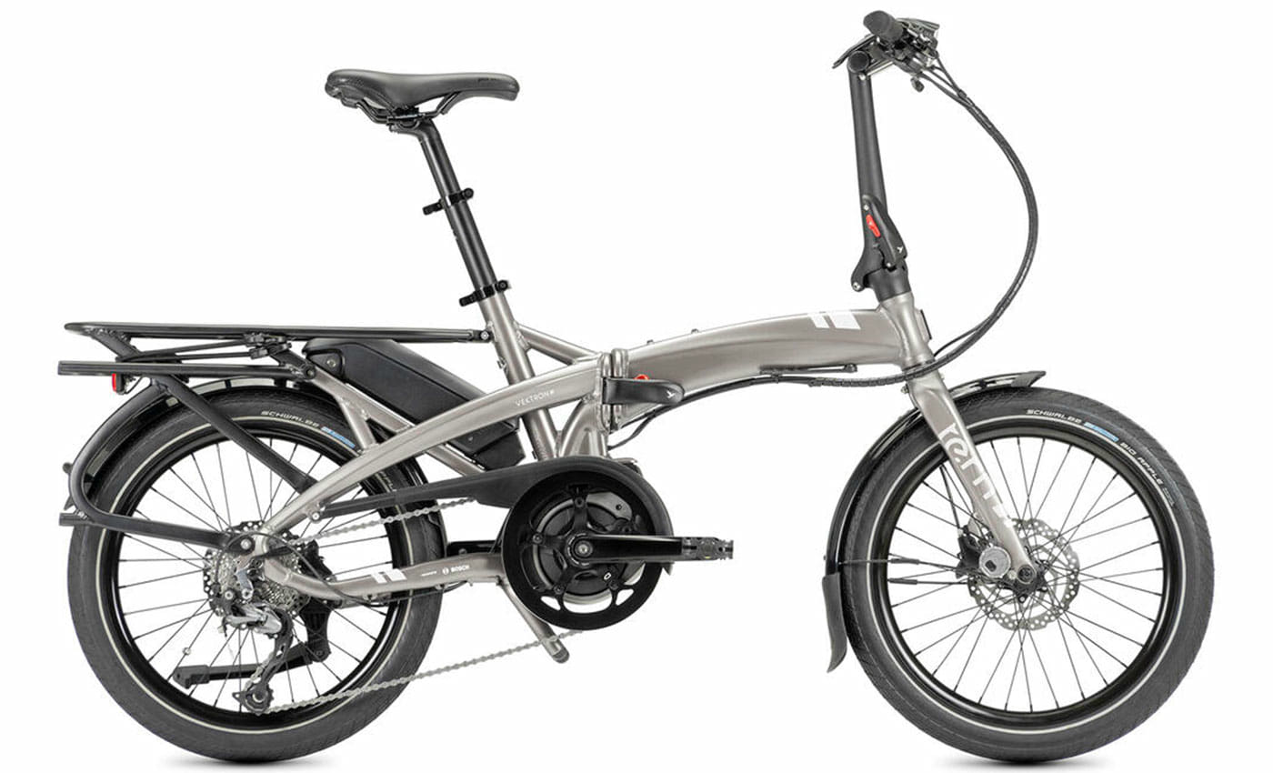 Tern Vektron Q9 Satin Metallic Silver / Silver - 400 Wh - 20 Zoll - Faltrahmen (2024)
