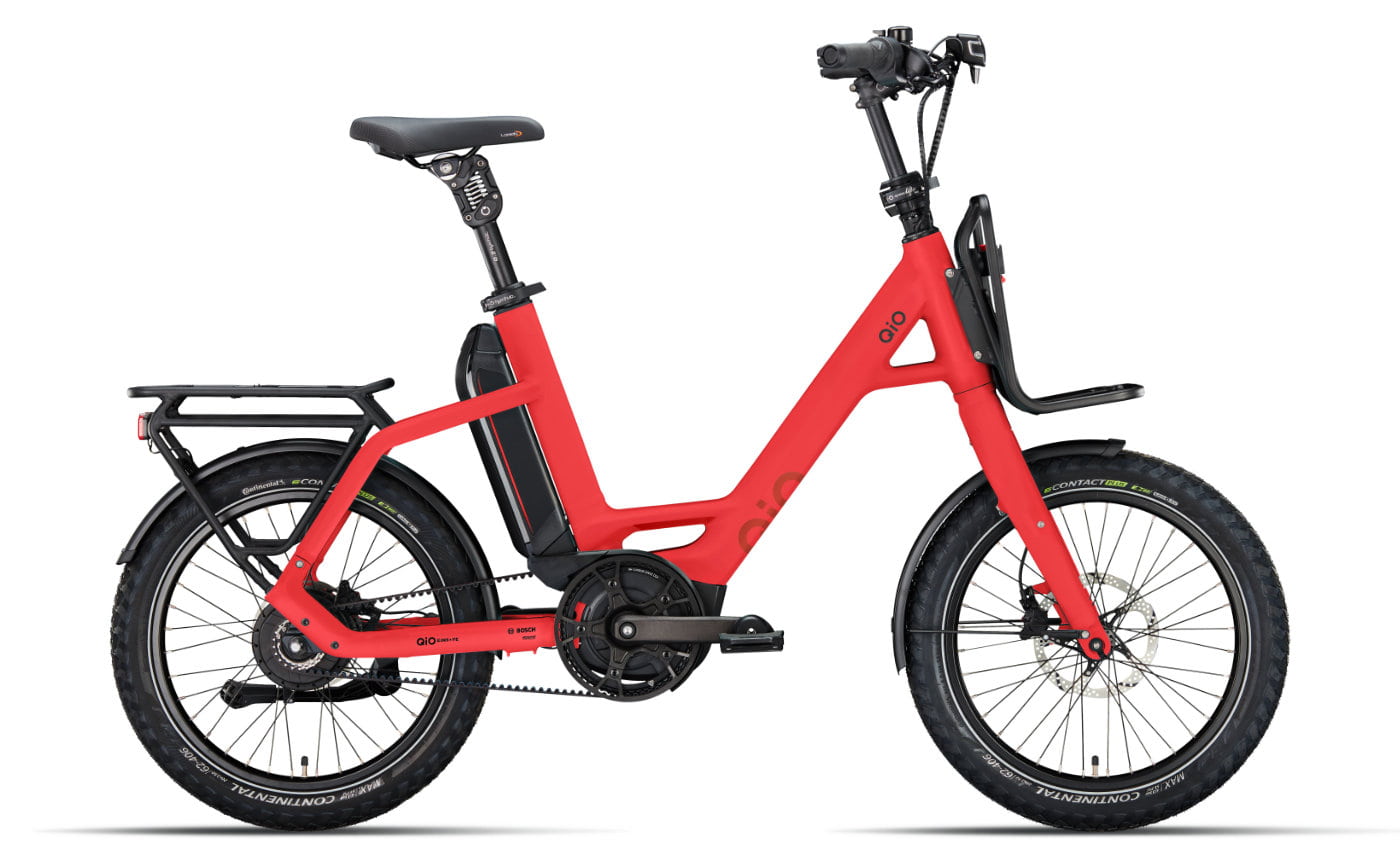 QiO Eins+ P-E Imola Red Matt - 545 Wh - 20 Zoll - Tiefeinsteiger (2023)