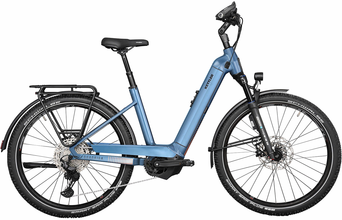 Kettler Quadriga Town & Country Pro ABS Modern Petrol Blue Matt - 750 Wh - 27.5 Zoll - Wave (2024)