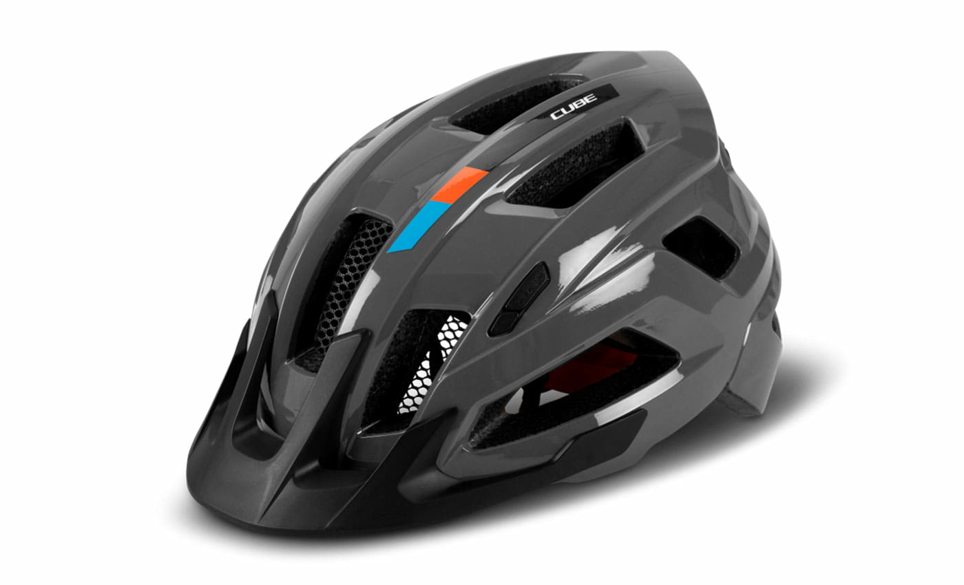 Cube Helm Steep - Glossy Grey'n'orange