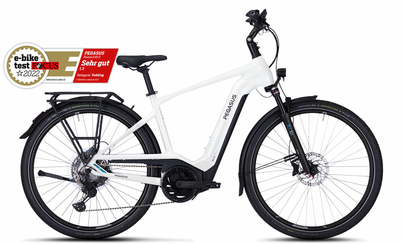 Pegasus Premio Evo 11 40 Years metallic off-white/black matt - 750 Wh - 28 Zoll - Diamant (2022)