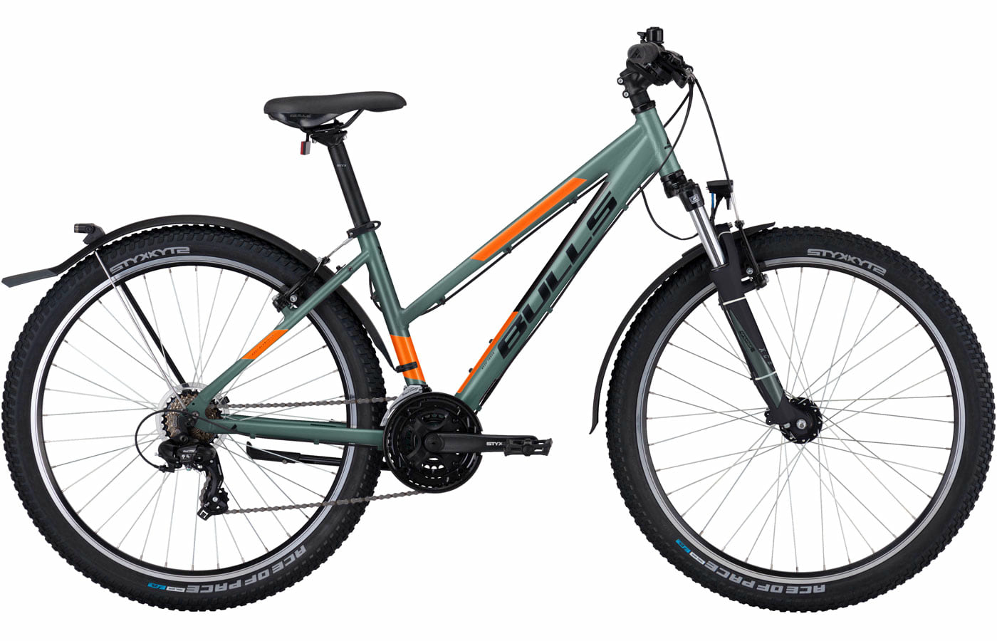 Bulls Sharptail Street 1 emerald green matt - 27.5 Zoll - Trapez (2023)