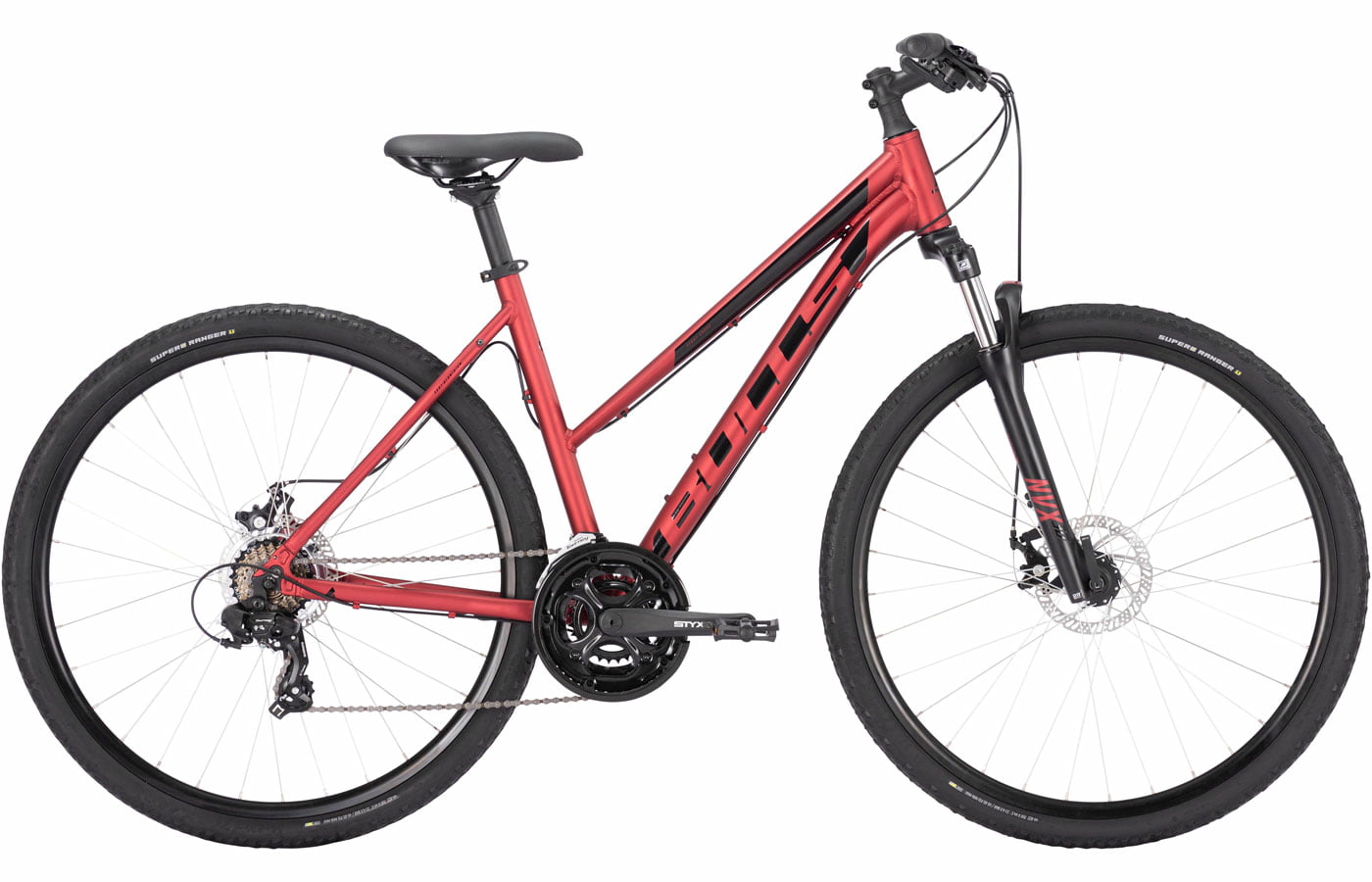 Bulls Wildcross hyper red matt - 28 Zoll - Trapez (2023)