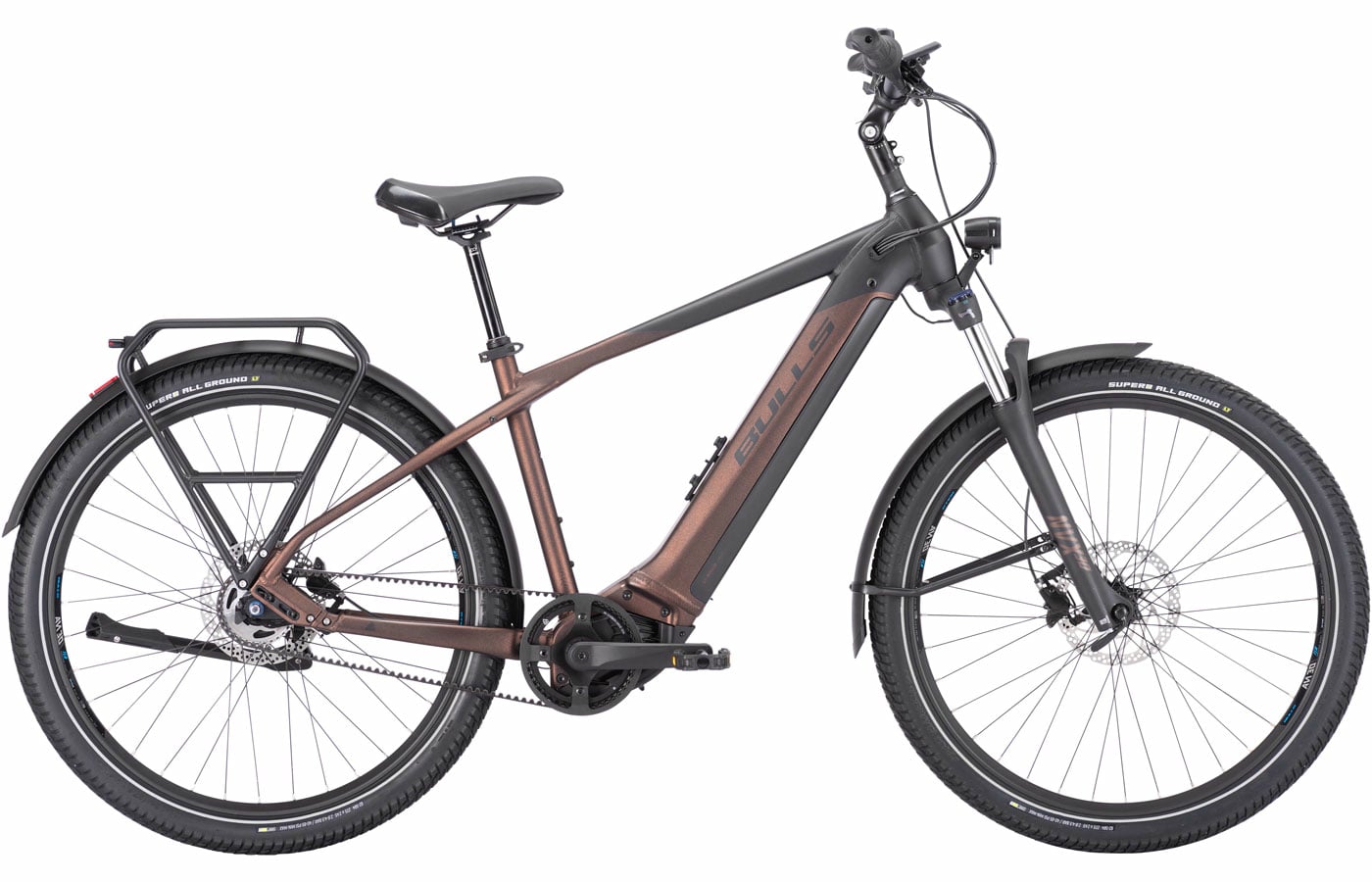 Bulls Iconic EVO Belt 27.5 Glass Christal Drill Brown / Black Matt - 750 Wh - 27.5 Zoll - Diamant (2023)