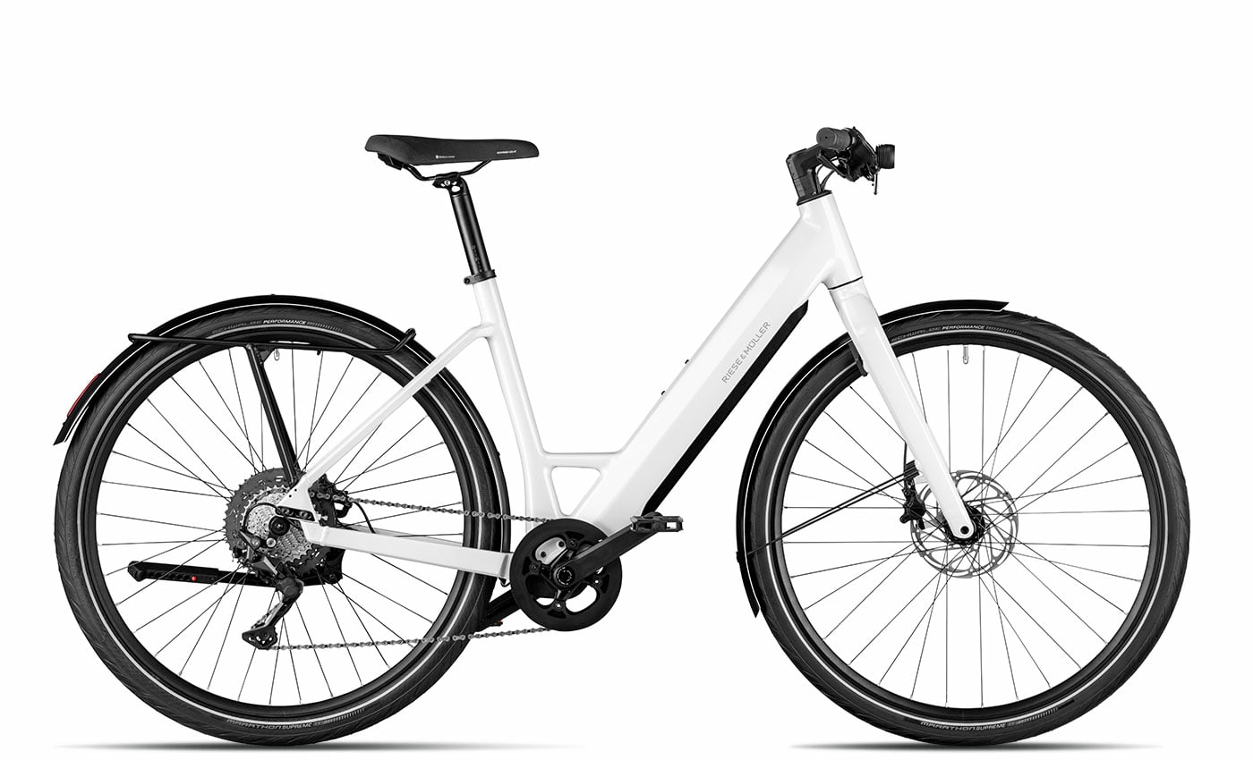 Riese & Müller UBN Six touring pure white - 430 Wh - 28 Zoll - Wave (2023)