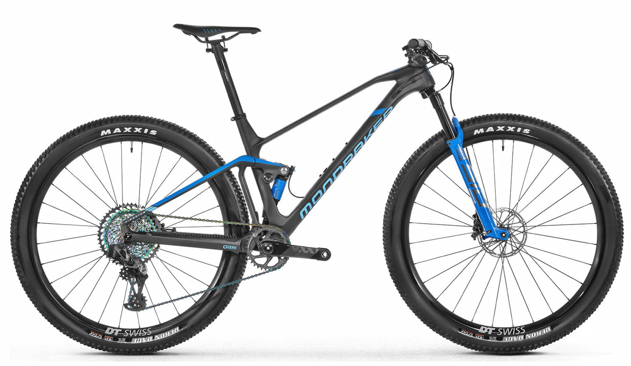 Mondraker F-Podium RR Matte Carbon Light Blue - 29 Zoll - Diamant