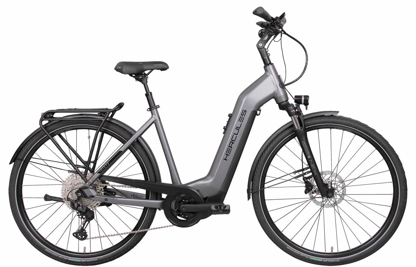 Hercules Intero Pro I-12 Anthracite Matt - 630 Wh - 28 Zoll - Tiefeinsteiger (2023)