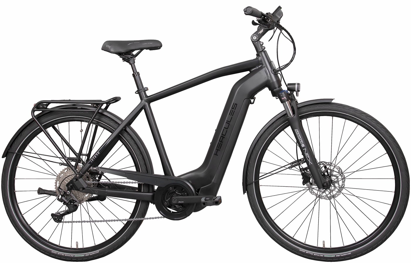 Hercules Intero Sport I-10 Black Matt - 630 Wh - 28 Zoll - Diamant (2023)