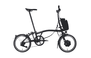 Brompton P-Line Electric Urban 4-speed - Typ M - 16 Zoll 300Wh 4K Faltrad - Amethyst Lacquer