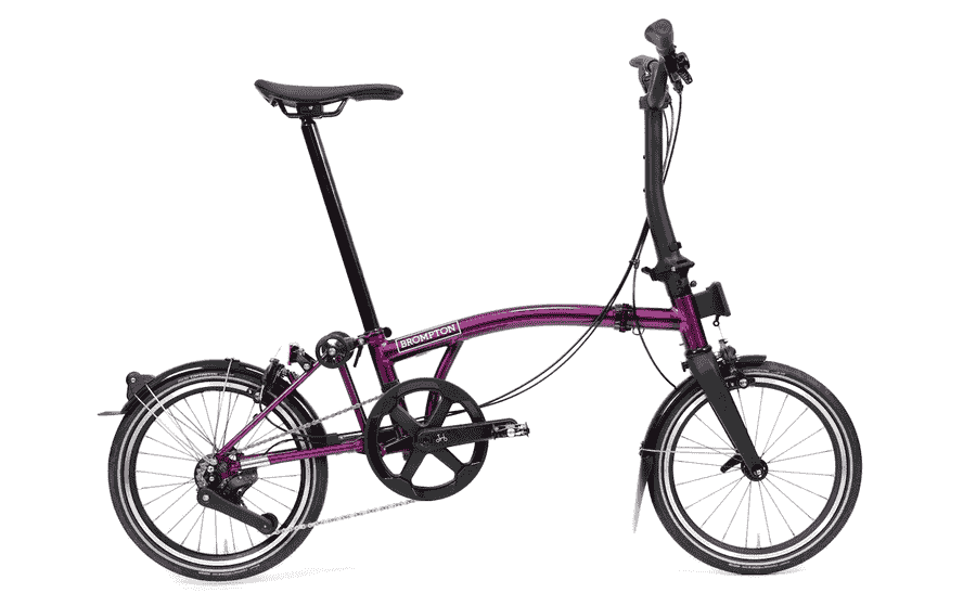 Brompton P Line - Typ M - 16 Zoll 4K Faltrad - Amethyst Lacquer