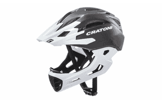 Cratoni C-Maniac Fullface Helm - black-white matt