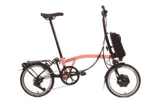 Brompton C-Line Electric Urban 4-speed - Typ H- 16 Zoll 300Wh 4K Faltrad - Flamingo Pink