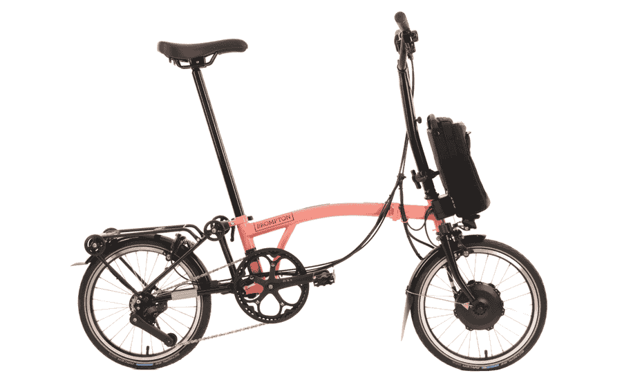 Brompton C-Line Electric Urban 4-speed - Typ H- 16 Zoll 300Wh 4K Faltrad - Flamingo Pink
