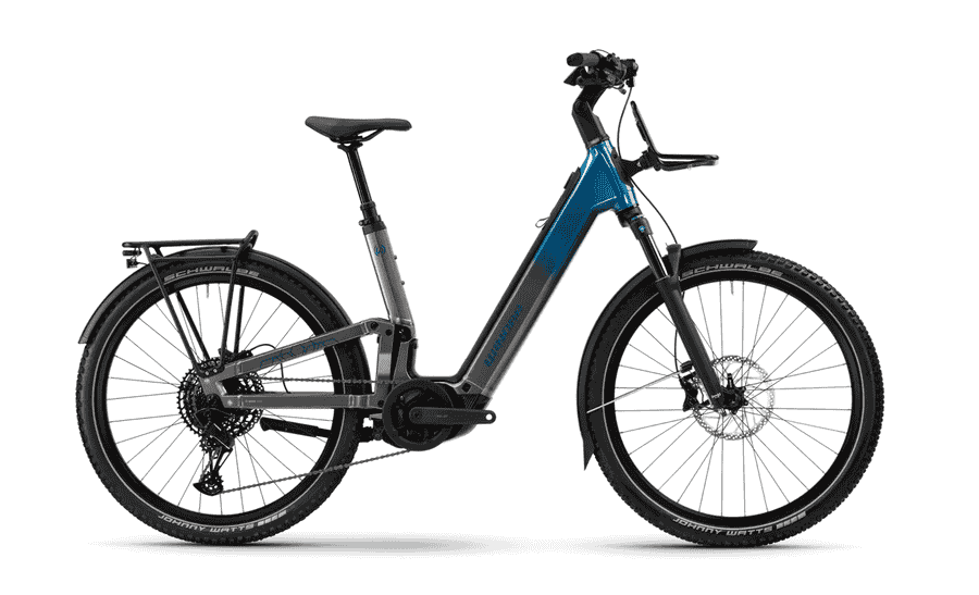 Winora SINUS FS X12 - 27.5 Zoll 800Wh 12K Wave/Fully - platinum/blue