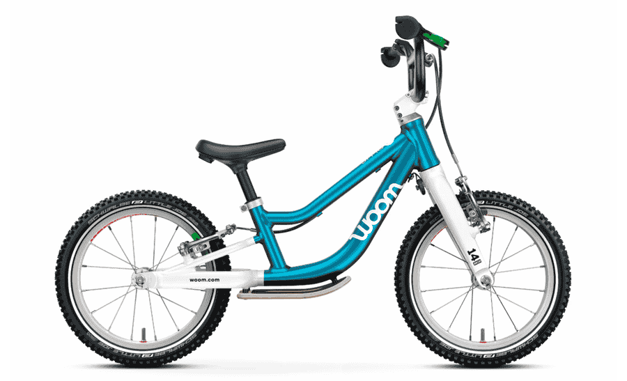 Woom GO 1+  - 14 Zoll Laufrad - metallic blue