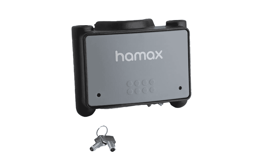 Hamax Kindersitzhalter für Rahmenrohr - mit Schloss