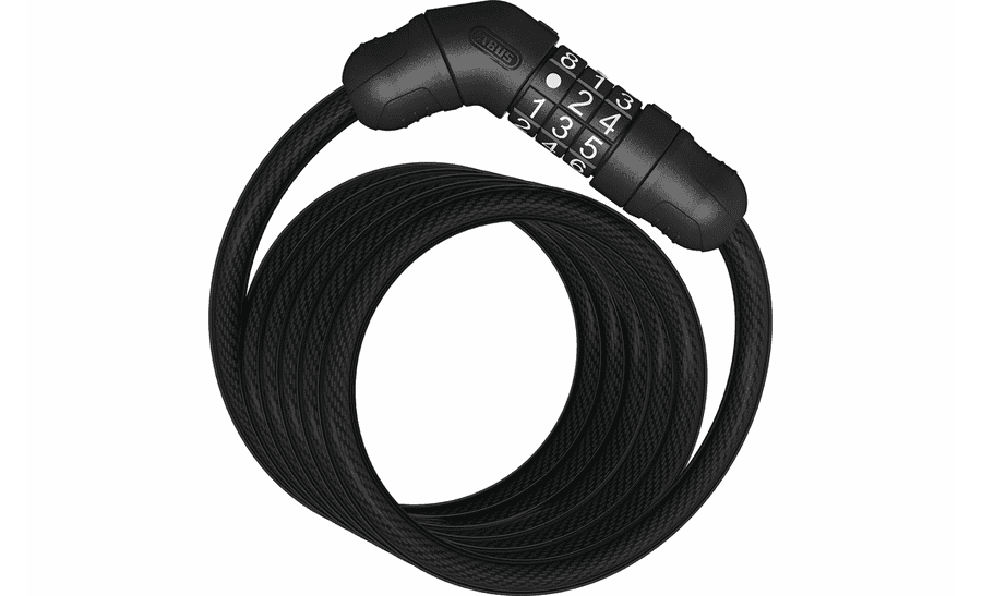Abus Spiralkabelschloss mit Zahlenkombination - Star 4508C/150 - schwarz
