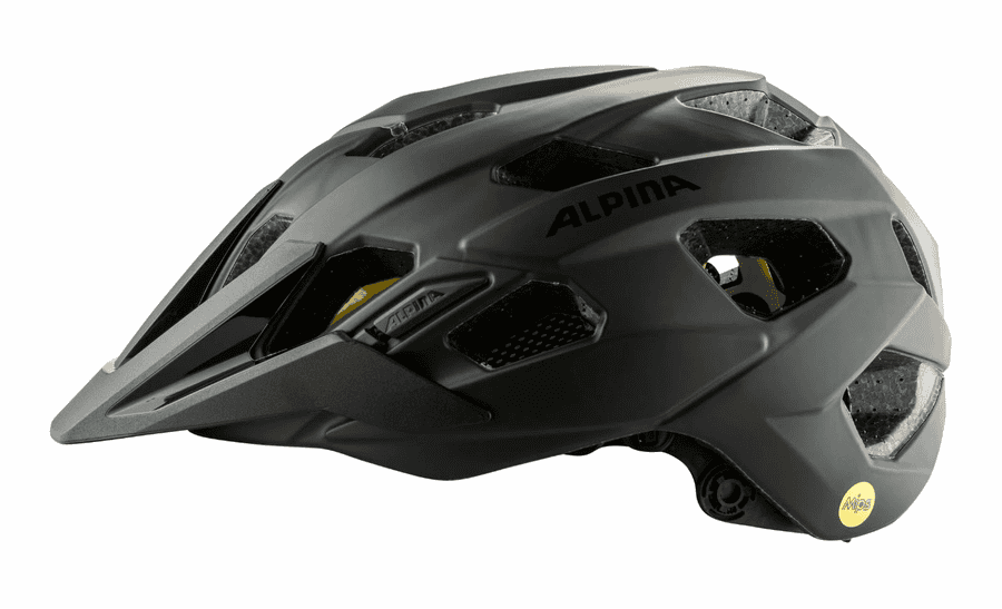Alpina Plose MIPS  MTB & Enduro Helm schwarz matt mit extra Schutz
